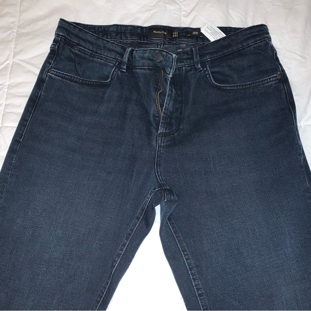 Massimo Dutti Men’s Dark Blue Jeans